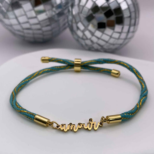 Charms & Fun "Amour" Bleu turquoise